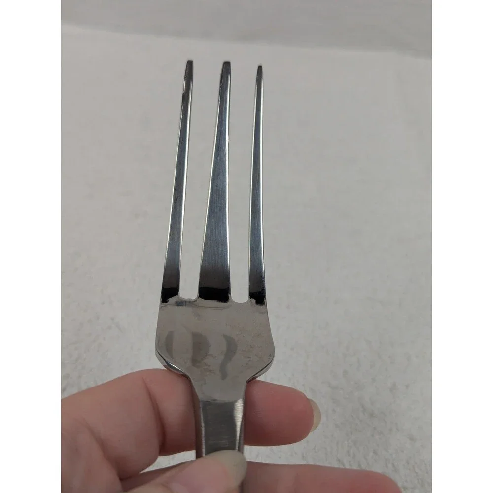 Pier 1 Imports - LILY - Dinner Fork  & Spoon - Swirl Scroll Stainless
